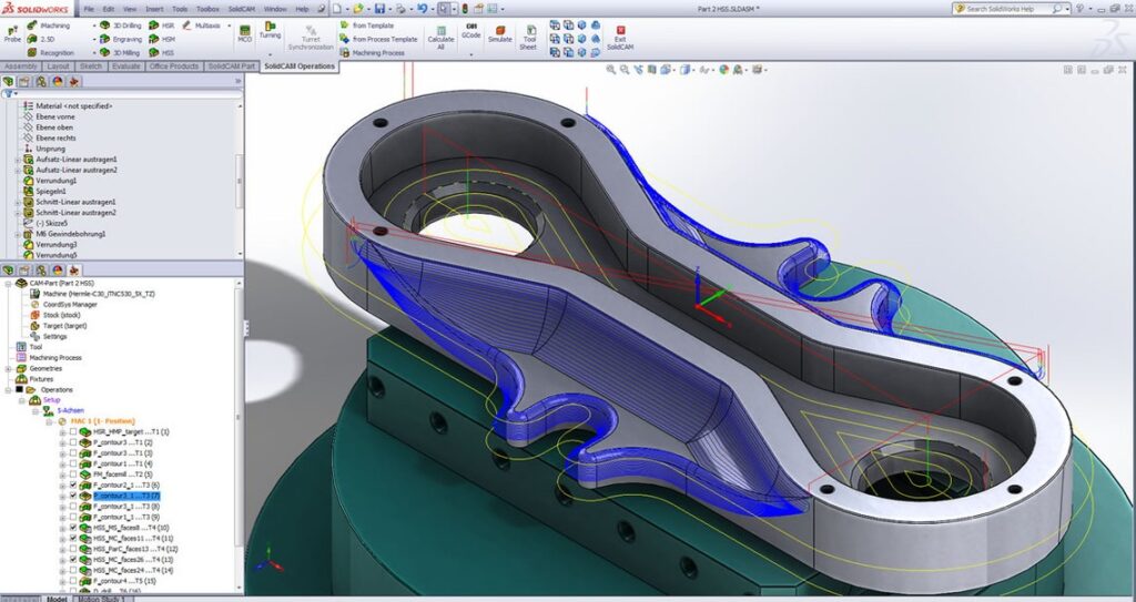 SolidCAM tích hợp trực tiếp vào SOLIDWORKS