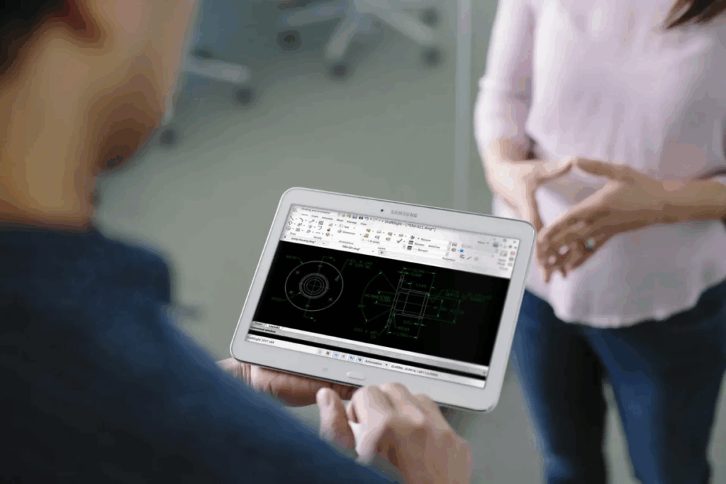 DraftSight trên Máy tính bảng